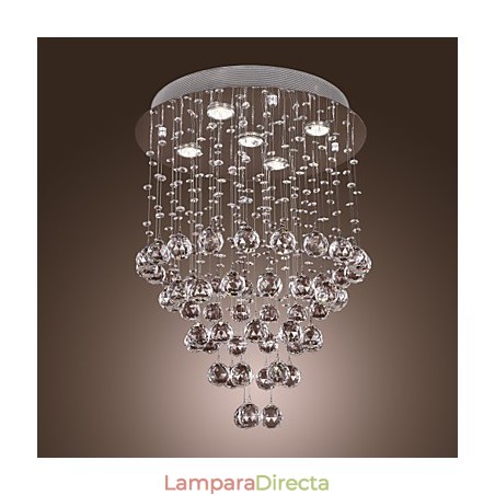 Lámpara de araña de cristal con diseño de 5 luces (cristal K9) Lámpara de araña de cristal con diseño de 5 luces (cristal K9)