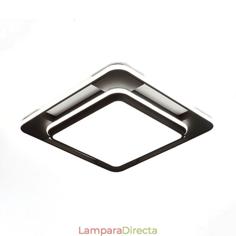 Lámpara de techo cuadrada empotrada minimalista moderna