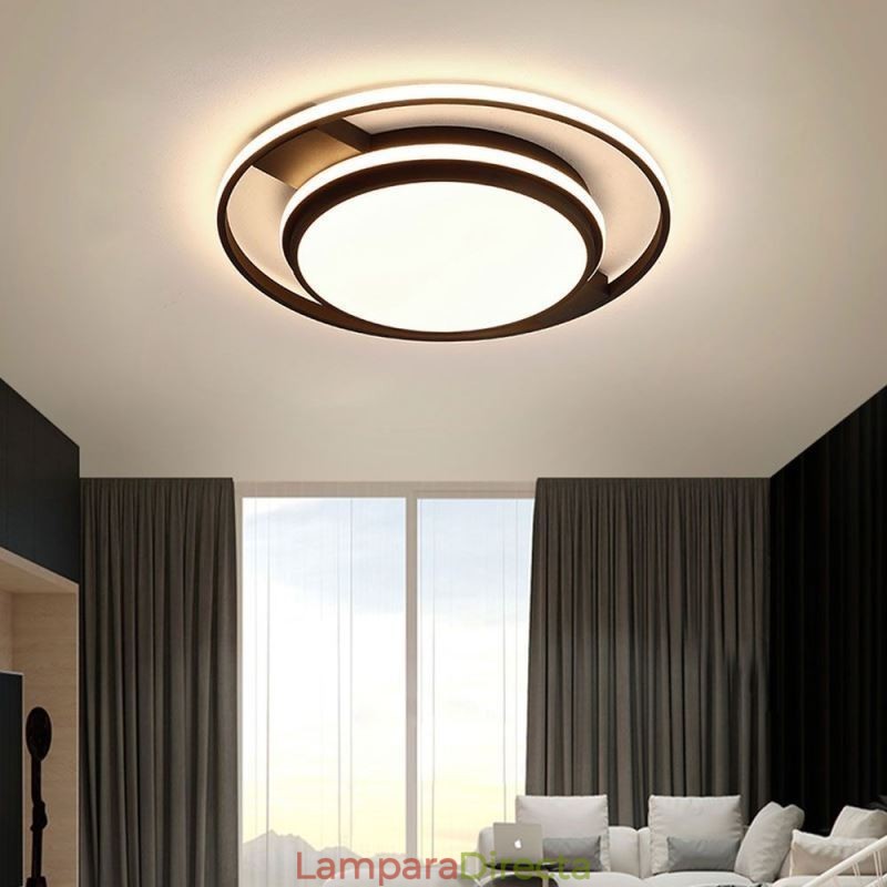 Lámpara de techo redonda empotrada minimalista moderna