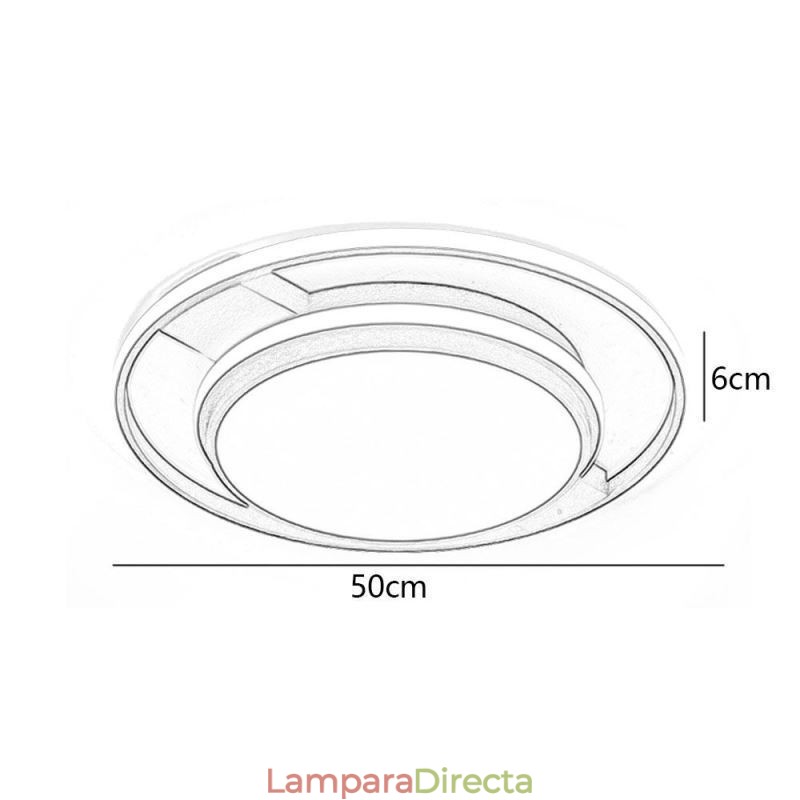 Lámpara de techo redonda empotrada minimalista moderna
