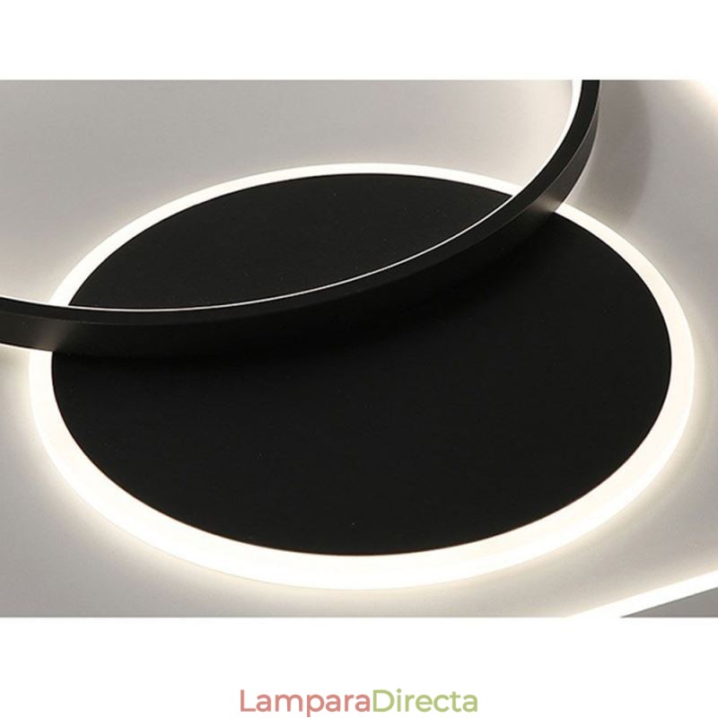 Lámpara de techo minimalista moderna, redonda y cuadrada, empotrada.