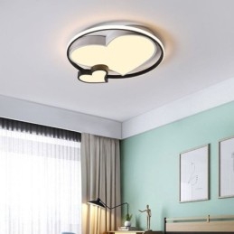 Lámpara de techo empotrada Double Hearts, iluminación decorativa