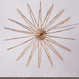Lámpara de araña vintage de madera de otros tipos