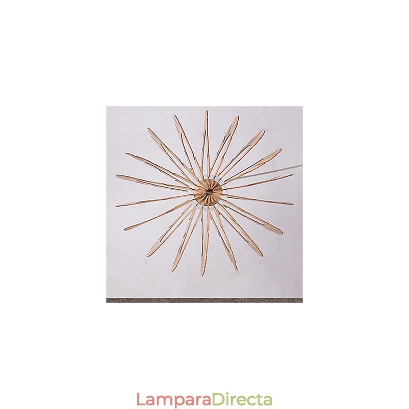 Lámpara de araña vintage de madera de otros tipos