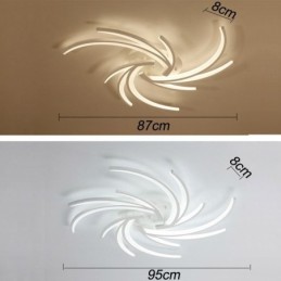 Lámpara de techo empotrada lineal irregular, iluminación moderna