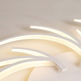 Lámpara de techo empotrada lineal irregular, iluminación moderna