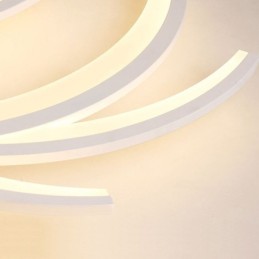 Lámpara de techo empotrada lineal irregular, iluminación moderna