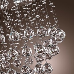 Lámpara de araña de cristal con diseño de 5 luces (cristal K9)