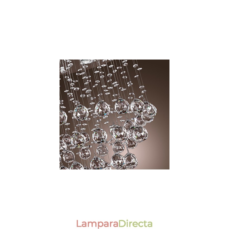Lámpara de araña de cristal con diseño de 5 luces (cristal K9)