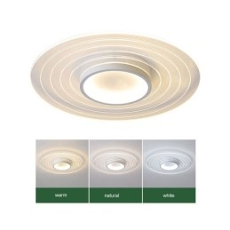 Lámpara de techo empotrada circular moderna, luminaria minimalista
