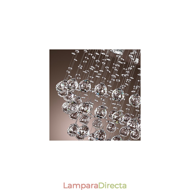 Lámpara de araña de cristal con diseño de 5 luces (cristal K9)
