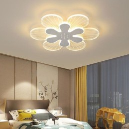 Lámpara de techo decorativa moderna con diseño de flores bonitas y montaje empotrado