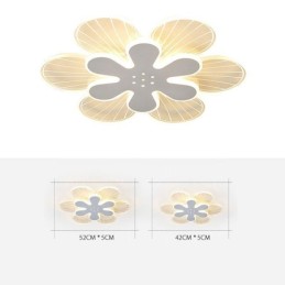 Lámpara de techo decorativa moderna con diseño de flores bonitas y montaje empotrado
