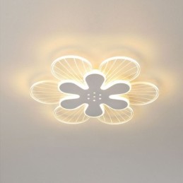 Lámpara de techo decorativa moderna con diseño de flores bonitas y montaje empotrado