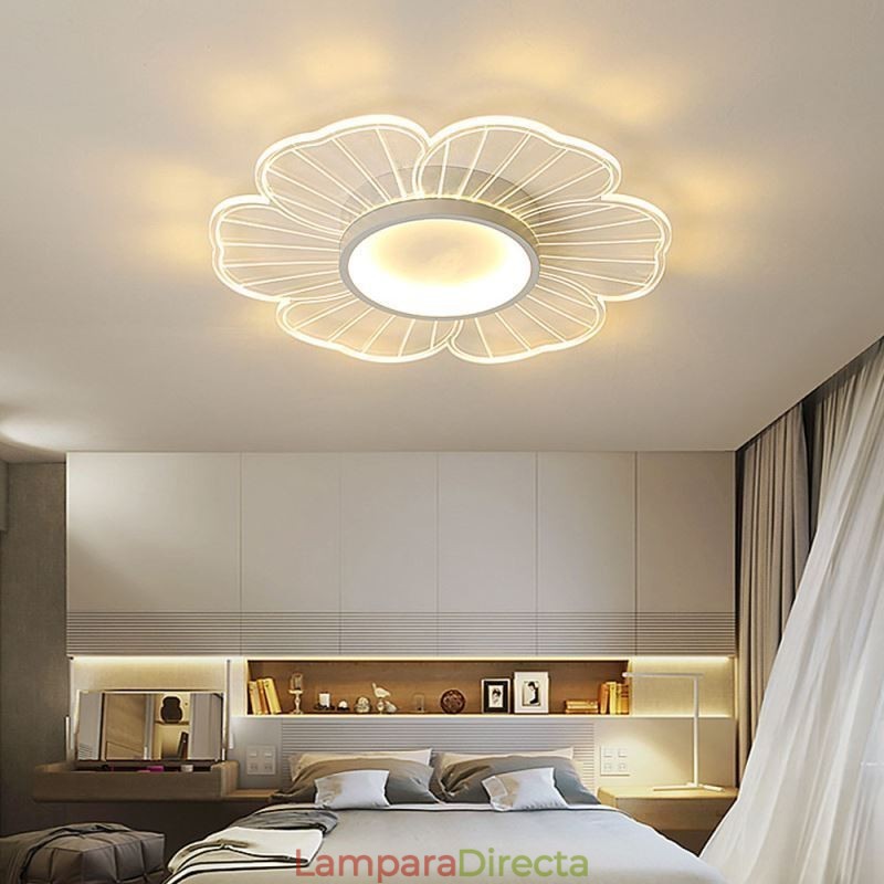 Lámpara de techo empotrada de pétalos minimalista, iluminación decorativa creativa