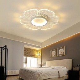 Lámpara de techo empotrada de pétalos minimalista, iluminación decorativa creativa