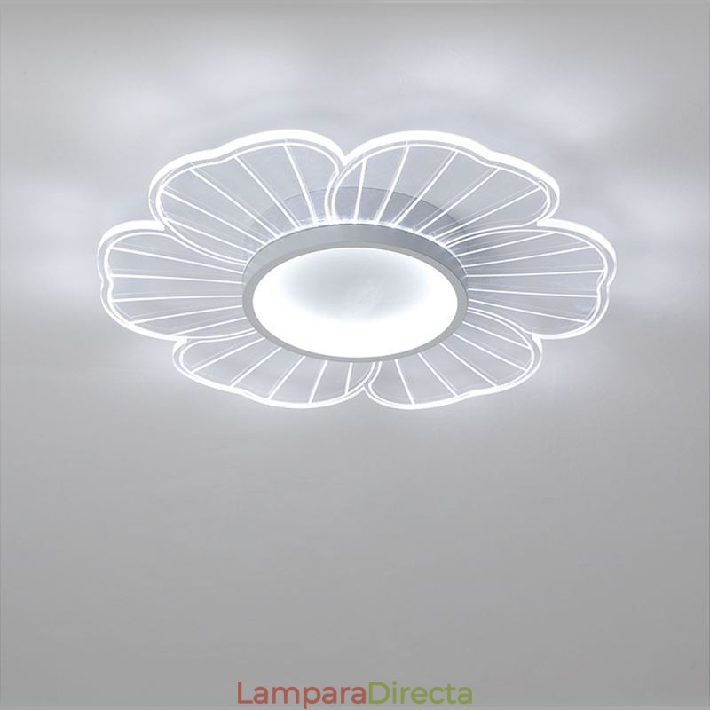 Lámpara de techo empotrada de pétalos minimalista, iluminación decorativa creativa