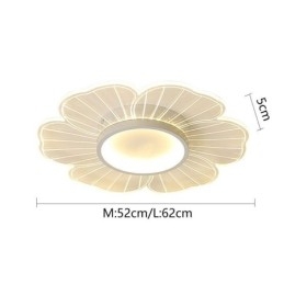 Lámpara de techo empotrada de pétalos minimalista, iluminación decorativa creativa