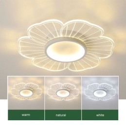 Lámpara de techo empotrada de pétalos minimalista, iluminación decorativa creativa
