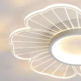Lámpara de techo empotrada de pétalos minimalista, iluminación decorativa creativa