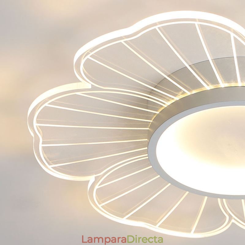 Lámpara de techo empotrada de pétalos minimalista, iluminación decorativa creativa