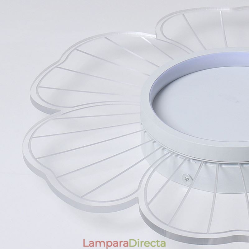 Lámpara de techo empotrada de pétalos minimalista, iluminación decorativa creativa