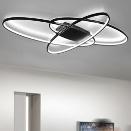 Lámpara de techo empotrada ovalada moderna, lámpara decorativa de acrílico