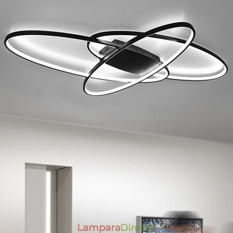 Lámpara de techo empotrada ovalada moderna, lámpara decorativa de acrílico