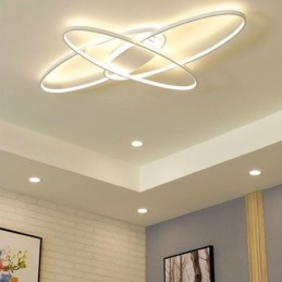 Lámpara de techo empotrada ovalada moderna, lámpara decorativa de acrílico