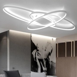 Lámpara de techo empotrada ovalada moderna, lámpara decorativa de acrílico