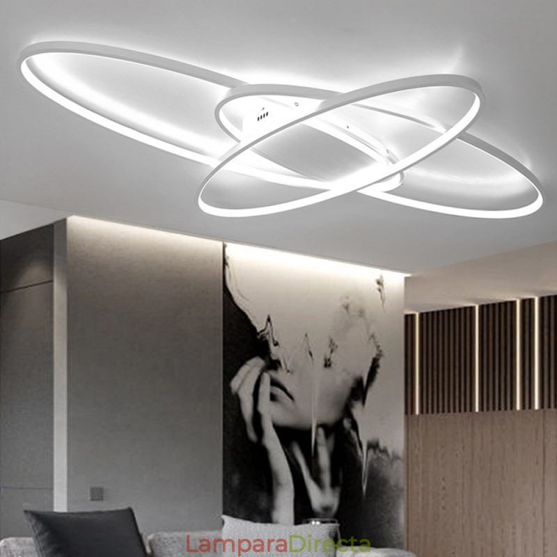 Lámpara de techo empotrada ovalada moderna, lámpara decorativa de acrílico