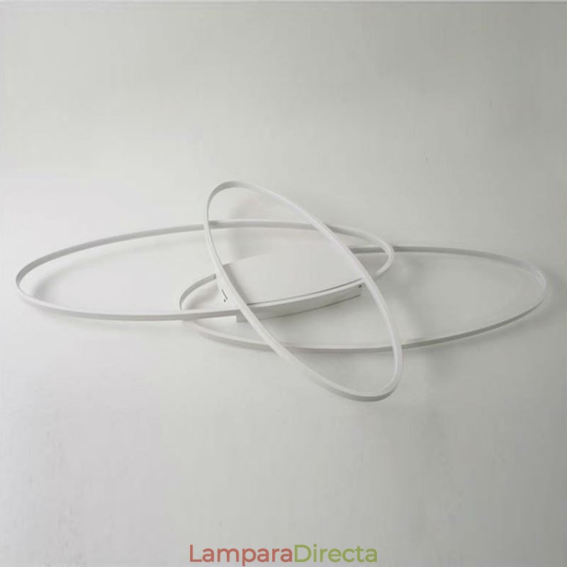 Lámpara de techo empotrada ovalada moderna, lámpara decorativa de acrílico