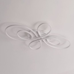 Lámpara de techo empotrada moderna con diseño floral, iluminación decorativa