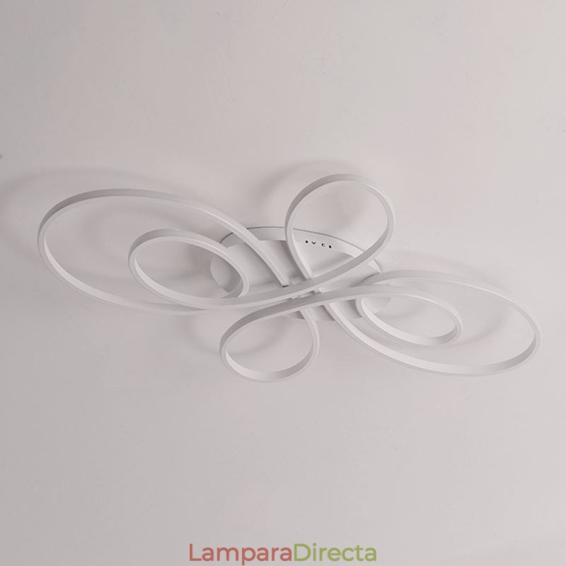 Lámpara de techo empotrada moderna con diseño floral, iluminación decorativa