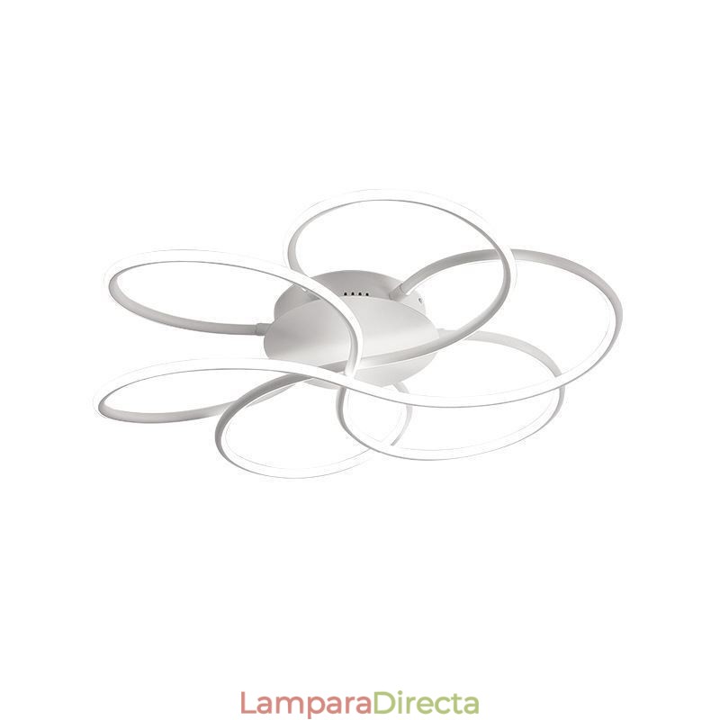 Lámpara de techo empotrada lineal con diseño floral moderno