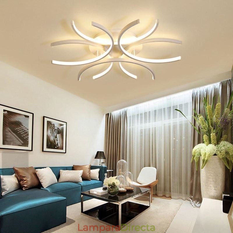 Lámpara de techo empotrada moderna con decoración de gel de sílice