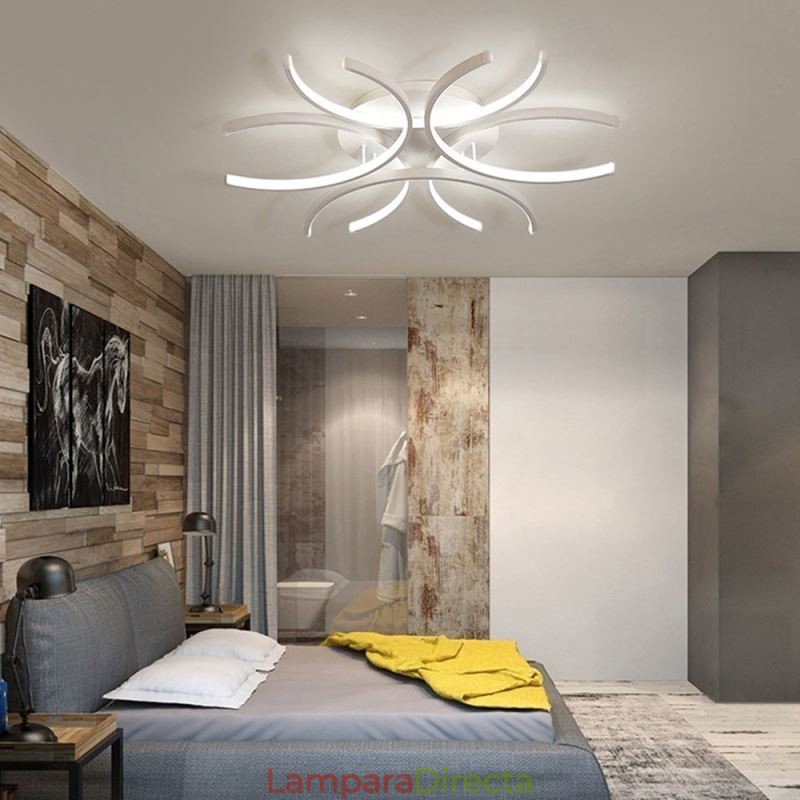 Lámpara de techo empotrada moderna con decoración de gel de sílice