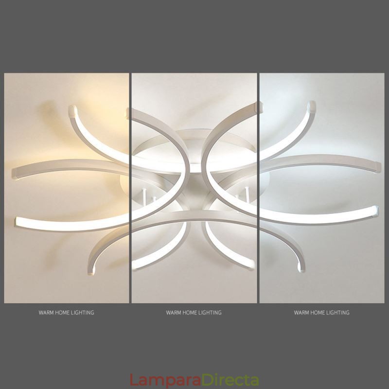 Lámpara de techo empotrada moderna con decoración de gel de sílice