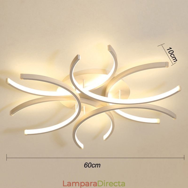 Lámpara de techo empotrada moderna con decoración de gel de sílice