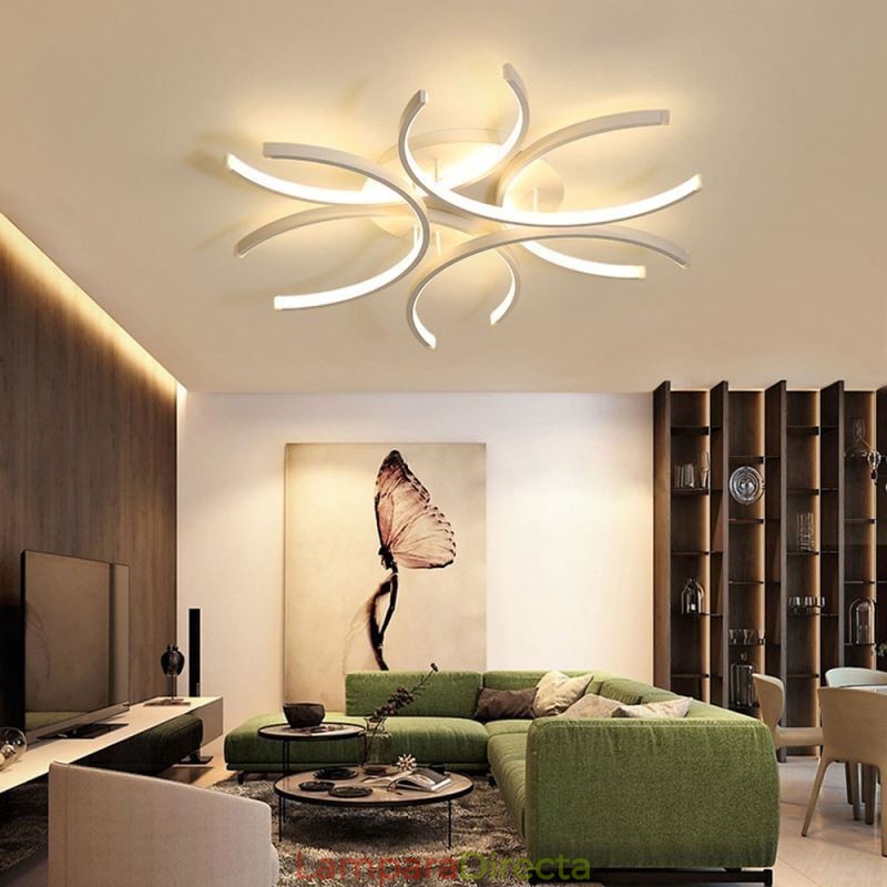 Lámpara de techo empotrada moderna con decoración de gel de sílice
