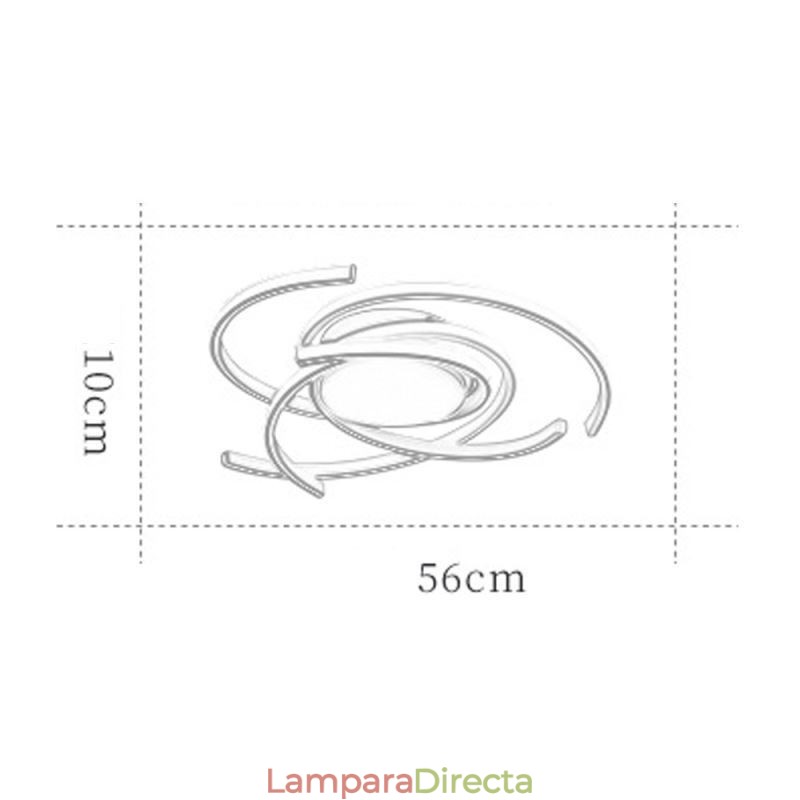 Lámpara de techo empotrada de acrílico moderna, iluminación decorativa creativa
