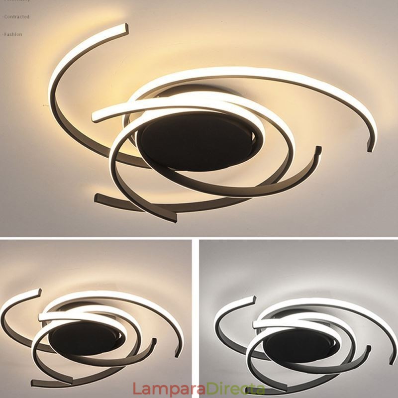 Lámpara de techo empotrada de acrílico moderna, iluminación decorativa creativa