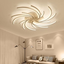 Lámpara de techo empotrada con diseño de molino de viento moderno, iluminación decorativa irregular