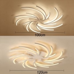 Lámpara de techo empotrada con diseño de molino de viento moderno, iluminación decorativa irregular
