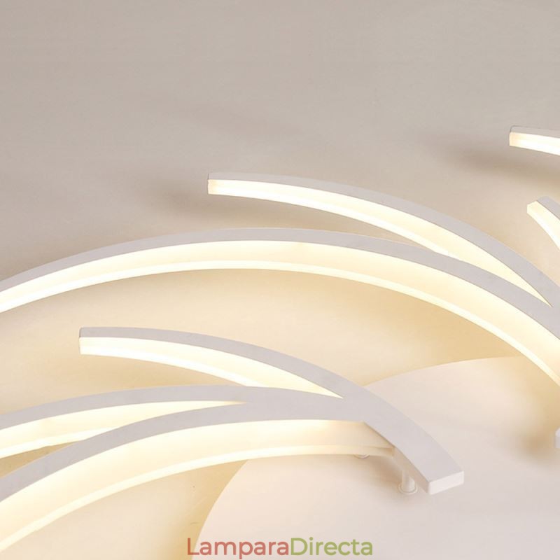 Lámpara de techo empotrada con diseño de molino de viento moderno, iluminación decorativa irregular