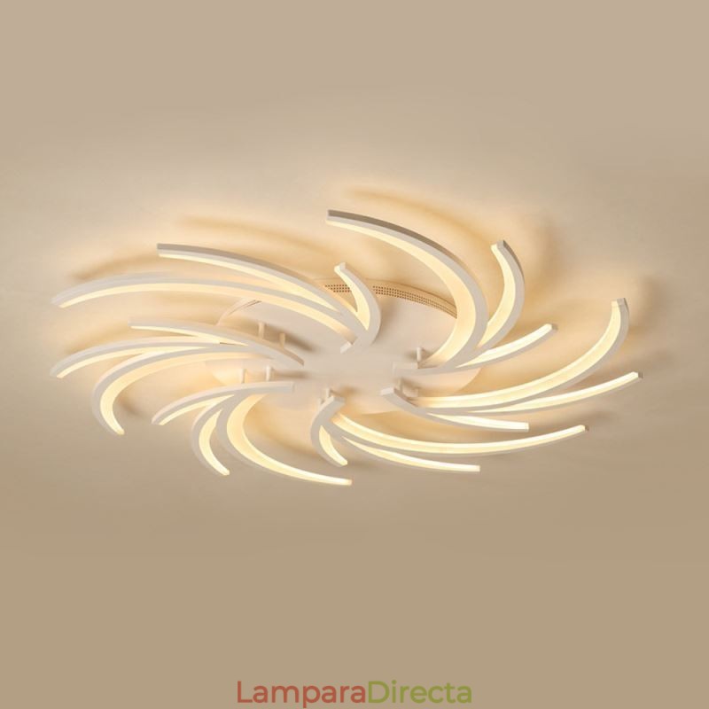 Lámpara de techo empotrada con diseño de molino de viento moderno, iluminación decorativa irregular
