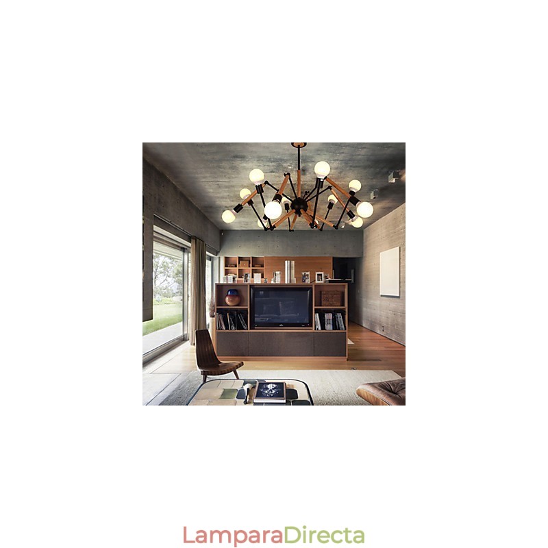Lámpara de araña estilo mini moderna contemporánea de metal