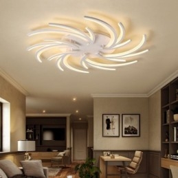 Lámpara de techo empotrada con diseño de molino de viento moderno, iluminación decorativa irregular