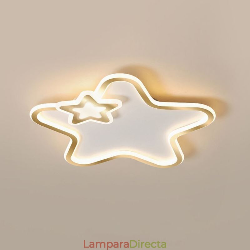 Lámpara de techo Creative Star empotrada Golden Star