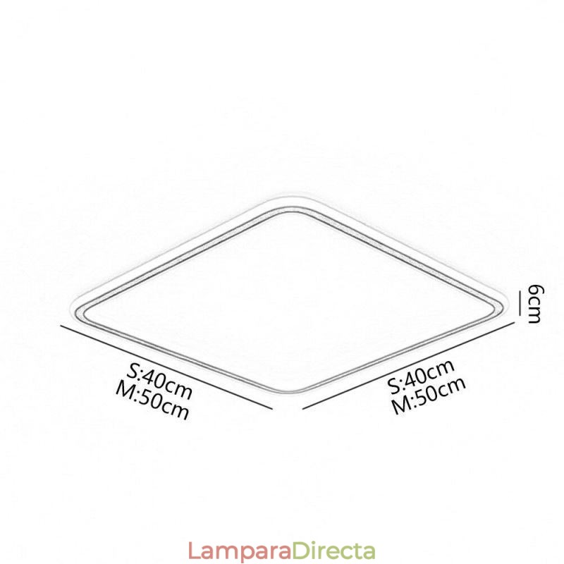 Lámpara de techo empotrada ultrafina minimalista moderna